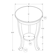 Walnut 8th Street Accent End Table with two tiers, traditional style, showcasing a wooden surface and classic design.