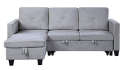 Nova - Reversible Sleeper Sectional Sofa With Storage Chaise - R&R Furniture Gallery (Fountain Valley, CA)