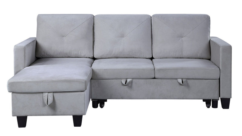Nova - Reversible Sleeper Sectional Sofa With Storage Chaise - R&R Furniture Gallery (Fountain Valley, CA)
