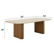 Lidi - Dining Table - Brown / Natural - R&R Furniture Gallery (Fountain Valley, CA)