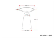 Kramer - Side Table - Cognac - R&R Furniture Gallery (Fountain Valley, CA)