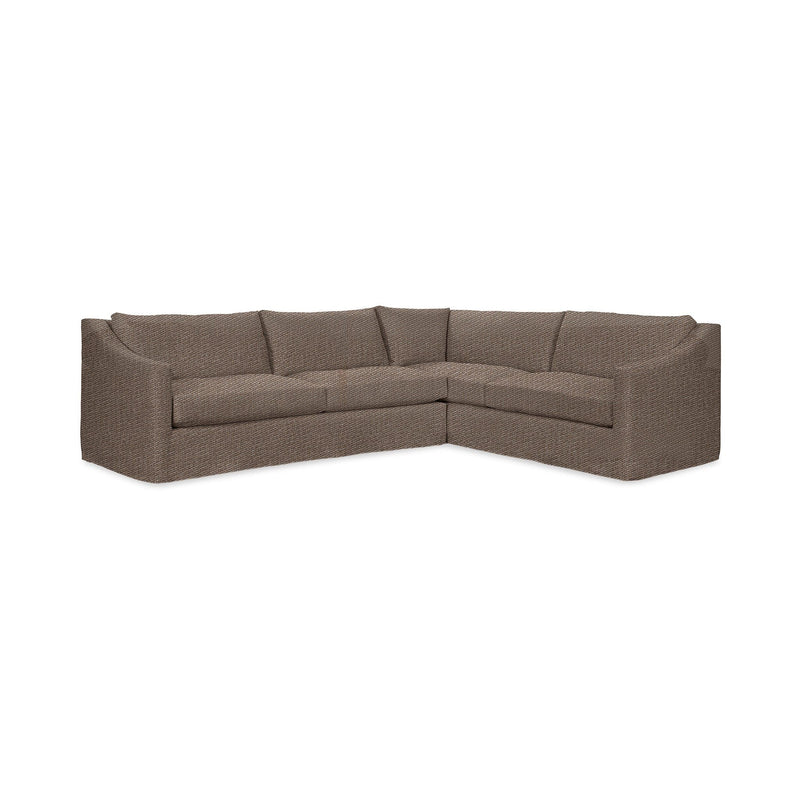 Comfortable Kipton upholstered corner sectional by Classic Home, showcasing plush cushions and modern design in a cozy living room setting.