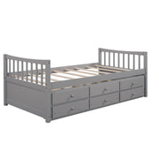 Twin Size Daybed With Trundle And Drawers - R&R Furniture Gallery (Fountain Valley, CA)