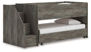 Frandern - Twin Over Twin Loft Bed - Gray - R&R Furniture Gallery (Fountain Valley, CA)