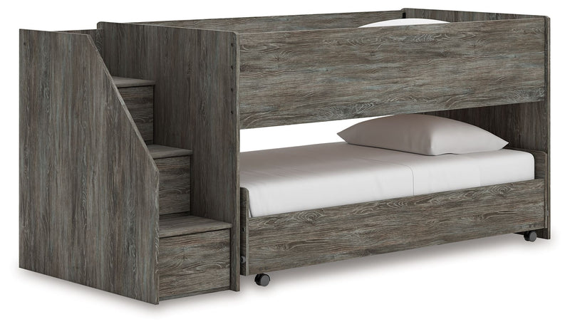 Frandern - Twin Over Twin Loft Bed - Gray - R&R Furniture Gallery (Fountain Valley, CA)