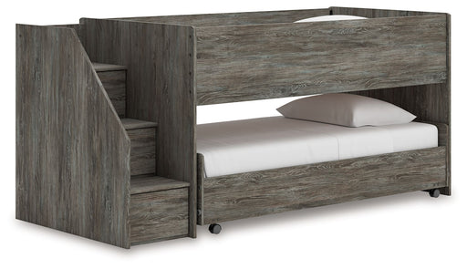 Frandern - Twin Over Twin Loft Bed - Gray - R&R Furniture Gallery (Fountain Valley, CA)
