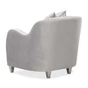 Roxbury Park - Velvet Matching Chair - Steel / Slate - R&R Furniture Gallery (Fountain Valley, CA)