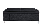 1140 - Top Grain Italian Leather Loveseat - R&R Furniture Gallery (Fountain Valley, CA)