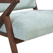 Modern Accent Chair With Plush Cushions, Angled Arm Design - Green - R&R Furniture Gallery (Fountain Valley, CA)