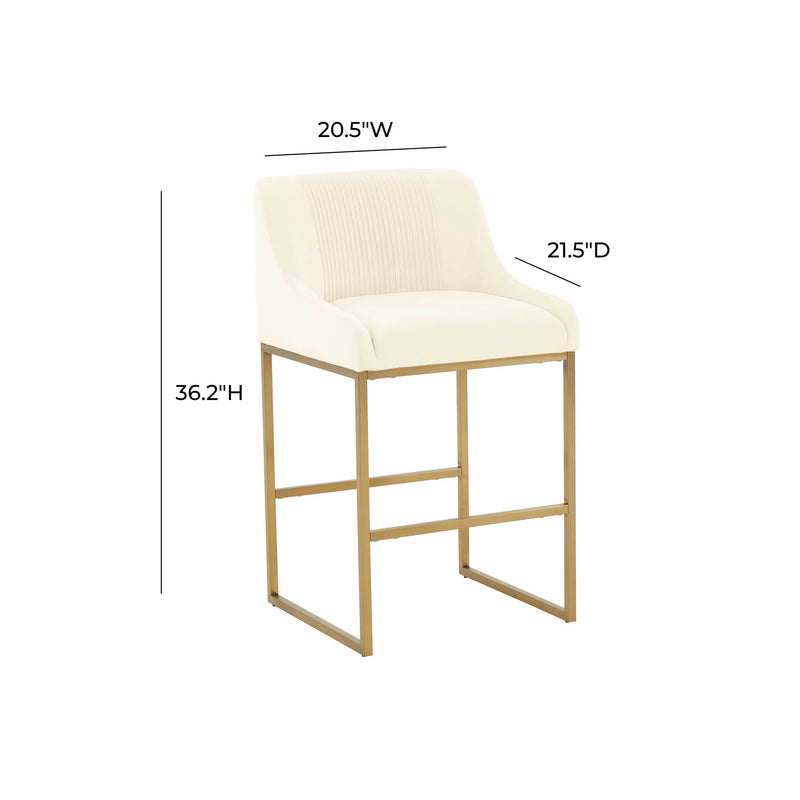Lisa - Velvet Counter Stool - R&R Furniture Gallery (Fountain Valley, CA)