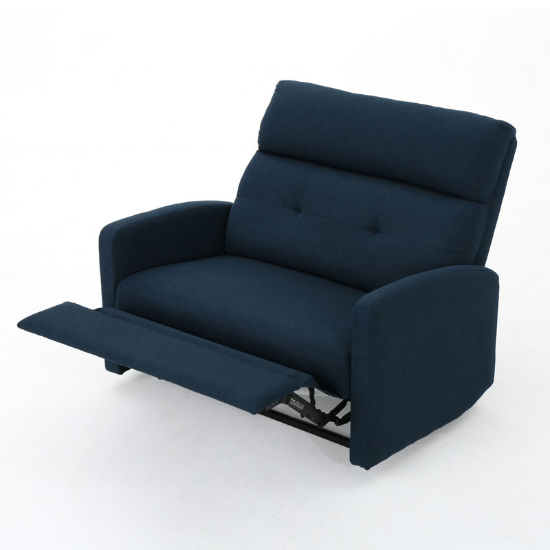 Alma - Contemporary Upholstered Loveseat Recliner - R&R Furniture Gallery (Fountain Valley, CA)