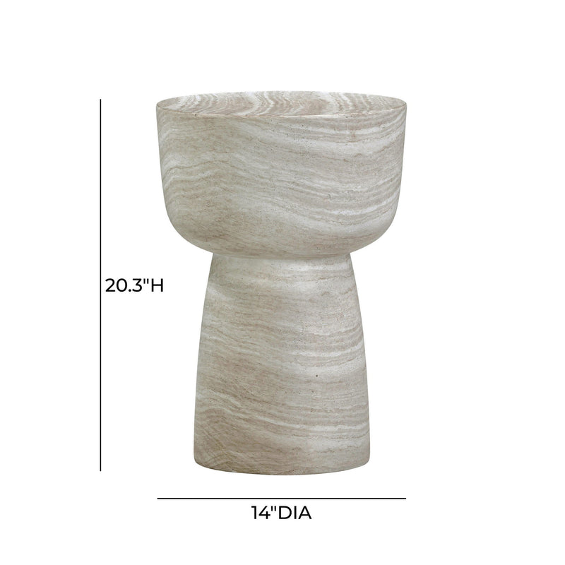 Charra - Indoor / Outdoor Side Table - R&R Furniture Gallery (Fountain Valley, CA)