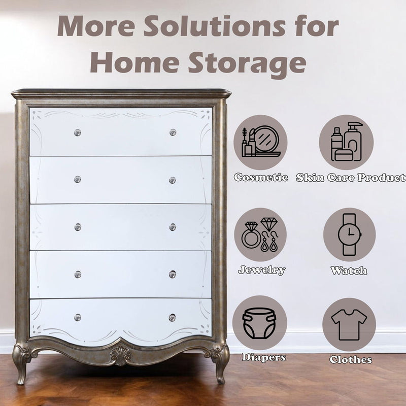 Esteban - Chest - Antique Champagne - R&R Furniture Gallery (Fountain Valley, CA)
