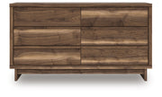 Chirason - Six Drawer Dresser - Brown - R&R Furniture Gallery (Fountain Valley, CA)