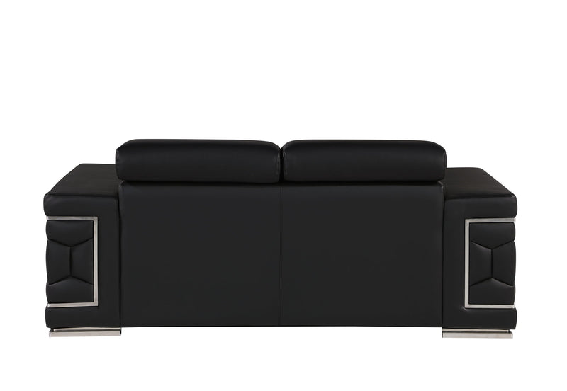 296 - Genuine Leather Loveseat - R&R Furniture Gallery (Fountain Valley, CA)