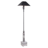Telescope - Buffet Lamp - Gray Travertine/Bronze