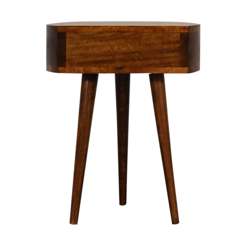 Semi Circle Nightstand - Chestnut - R&R Furniture Gallery (Fountain Valley, CA)