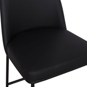 Pair of TOV Furniture Sydney counter stools in a modern design, featuring wooden legs and upholstered seats.
