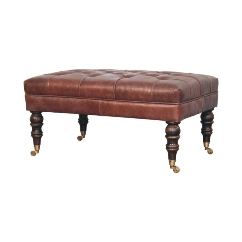Buffalo - Ottoman With Castor Legs - R&R Furniture Gallery (Fountain Valley, CA)