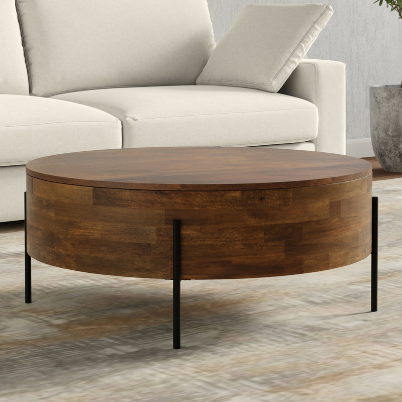 Rayburn - Drum Table - R&R Furniture Gallery (Fountain Valley, CA)