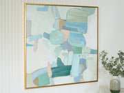 Wynburn - Wall Art - White / Blue / Green - R&R Furniture Gallery (Fountain Valley, CA)