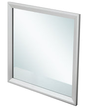 Glory Furniture Primo mirror with a sleek rectangular frame, reflecting a modern home interior.