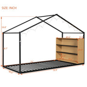 Bed House Frame With Shelves And Lights - R&R Furniture Gallery (Fountain Valley, CA)