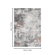 Toucan - 5' X 7' Washable Non - Slip Area Rug - Ivory / Dark Gray - R&R Furniture Gallery (Fountain Valley, CA)
