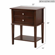Newton - Nightstand - Cappuccino - R&R Furniture Gallery (Fountain Valley, CA)