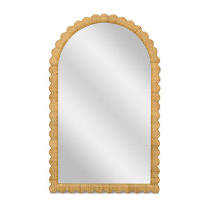 Bama - Rattan Arched Wall Mirror - Natural - R&R Furniture Gallery (Fountain Valley, CA)