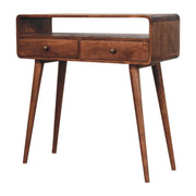 Solid Wood Curved Console Table - R&R Furniture Gallery (Fountain Valley, CA)