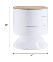 Otith - Accent Table - White High Gloss - R&R Furniture Gallery (Fountain Valley, CA)
