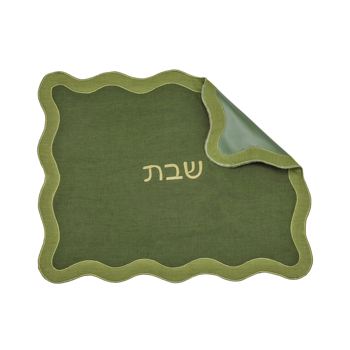 Organic Cotton / Linen Wavy Challah Cover