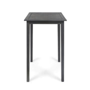 Outdoor Minimalist Acacia Wood Square Bar Table - R&R Furniture Gallery (Fountain Valley, CA)
