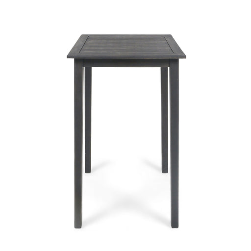 Outdoor Minimalist Acacia Wood Square Bar Table - R&R Furniture Gallery (Fountain Valley, CA)