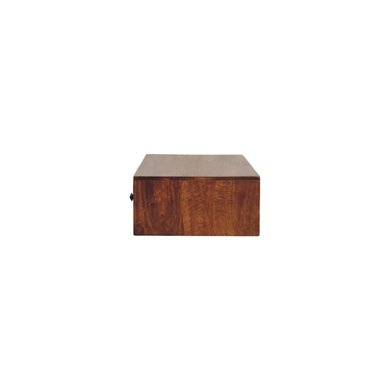 Lunar - 2 Drawer Wall Mounted Console - Brown