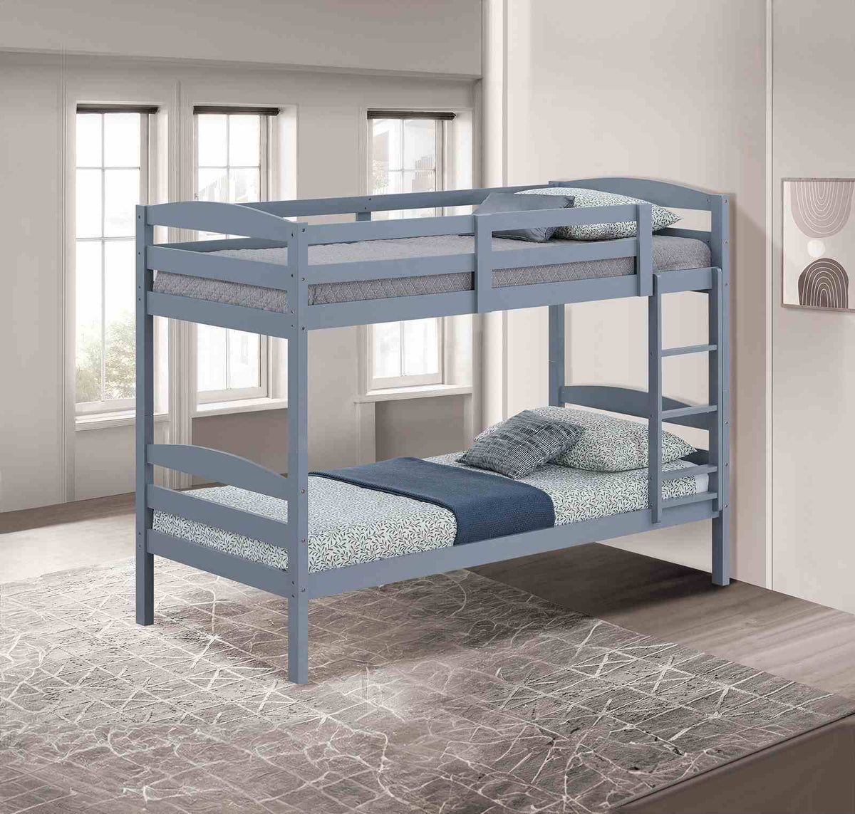 Finsbury - Twin/Twin Bunk, Gray
