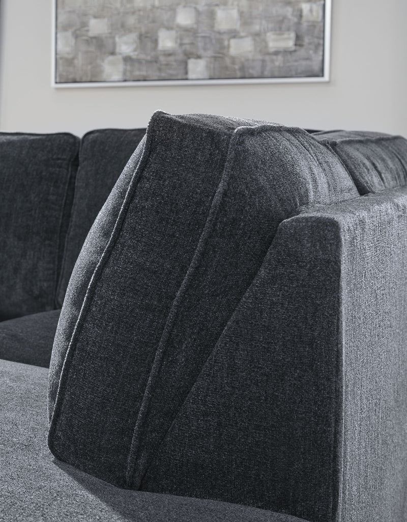 Altari - Right Arm Facing Corner Chaise With Sleeper 2 Pc Sectional - Slate