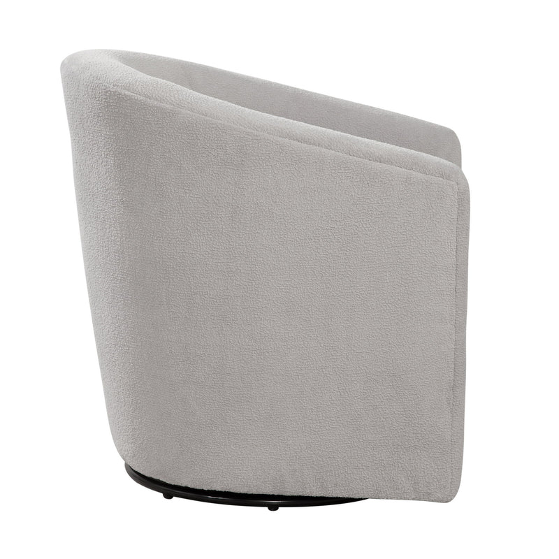 Oaklynn - Barrel Style Swivel Accent Chair - R&R Furniture Gallery (Fountain Valley, CA)