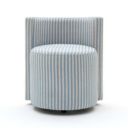 TOV Furniture Alyssa striped rolling desk chair with adjustable height and modern design, featuring a cushioned seat and swivel base.