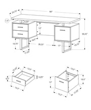 Computer Desk For Home Office, Laptop, Left, Right Set - Up, Storage Drawers, Contemporary & Modern - R&R Furniture Gallery (Fountain Valley, CA)