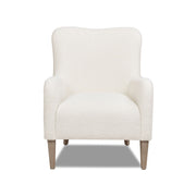 Nimbus - Curved Accent Chair - Ivory White - R&R Furniture Gallery (Fountain Valley, CA)