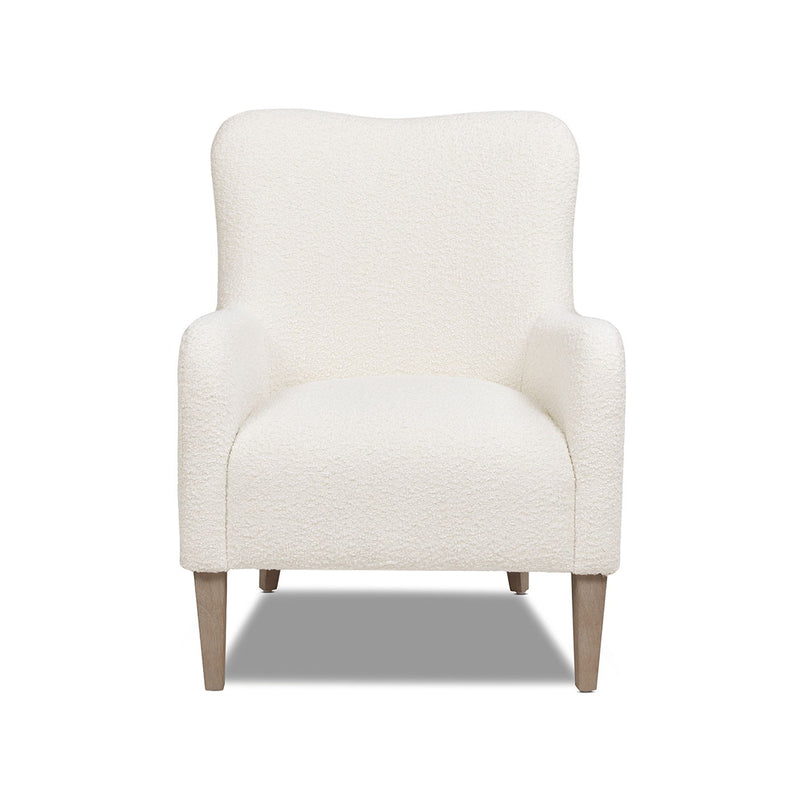 Nimbus - Curved Accent Chair - Ivory White - R&R Furniture Gallery (Fountain Valley, CA)