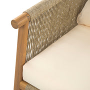 Modern Outdoor Woven Lounge Chair With Solid Frame And Cushions - R&R Furniture Gallery (Fountain Valley, CA)