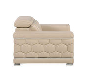 296 - Genuine Leather Living Room Set - R&R Furniture Gallery (Fountain Valley, CA)