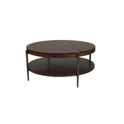 Bengal - 41" Round Cocktail Table With 2 End Tables - Hickory Brown - R&R Furniture Gallery (Fountain Valley, CA)