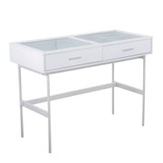 Lumi Source Emery contemporary console table with sleek wood finish and minimalist design, ideal for modern living spaces.
