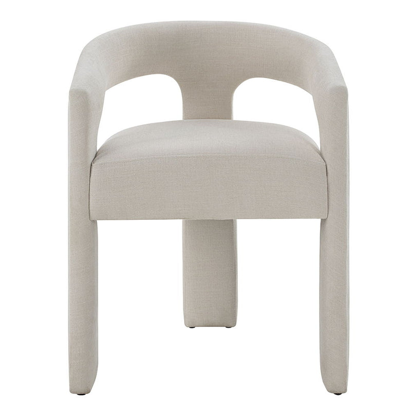 Gamarya - Side Chair (Set of 2) - White Chenille - R&R Furniture Gallery (Fountain Valley, CA)