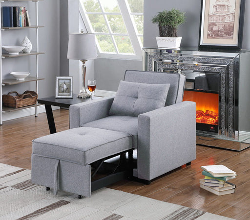 Zoey - Convertible Sleeper Chair With Side Pocket - R&R Furniture Gallery (Fountain Valley, CA)