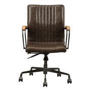 Joslin - Office Chair - Distress Chocolate Top Grain Leather - R&R Furniture Gallery (Fountain Valley, CA)